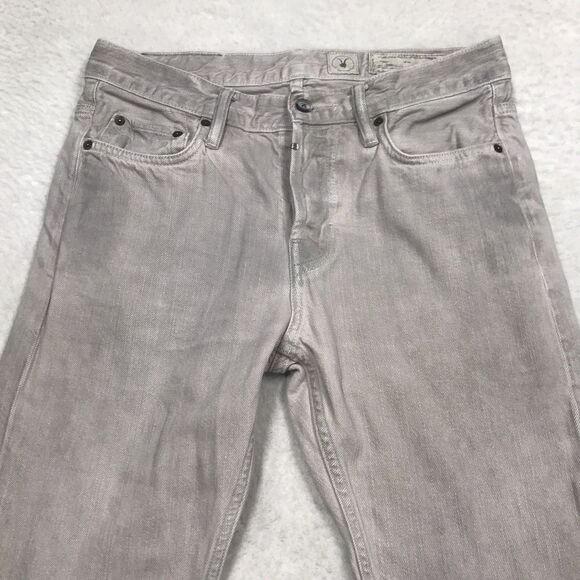 ALLSAINTS Double Cigarette Jean Men 28x28 Gray Button Fly Skinny Slim - Picture 3 of 15